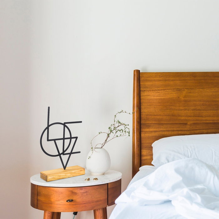 Aberto Design Objeto Decorativo Geometric - Black